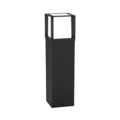 Wegelampe Henry, schwarz, Höhe 60 cm, Alu/Edelstahl