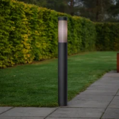 Wegelampe Pistoia, schwarz, Höhe 95 cm, Metall, IP54