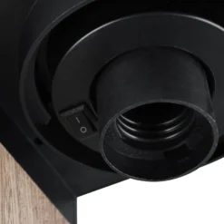 Wegeleuchte ARDILA, Holzoptik, Höhe 100 cm, Metall/Glas IP44