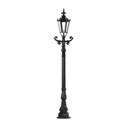 Wegeleuchte Brighton, schwarz, Höhe 95 cm, Metall, IP44