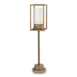 Wegeleuchte Cubic³ 3370 messing antik/opal