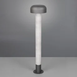 Wegeleuchte Fraser, grau/Betonoptik, Alu, IP54, Höhe 84,5 cm