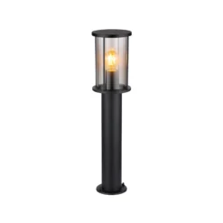 Wegeleuchte Gracey, Höhe 60 cm, schwarz, Edelstahl, IP54