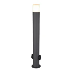Wegeleuchte Hoosic mit Steckdosen, anthrazit