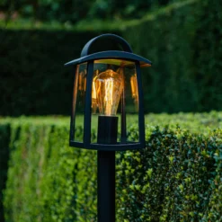 Wegeleuchte KELSEY, schwarz, Höhe 104 cm, Metall, IP44, E27