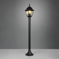 Wegeleuchte Livenza, schwarz, Höhe 100 cm, Aluminium, IP44