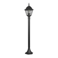 Wegeleuchte Livenza, schwarz, Höhe 100 cm, Aluminium, IP44