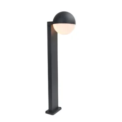 Wegeleuchte LOOMA, dunkelgrau, Höhe 70 cm, Metall, IP54, E27