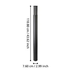 Wegeleuchte Salle, Höhe 110 cm, schwarz, Aluminium