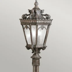 Wegeleuchte Tournai, Höhe 110 cm, Aluminium, Glas