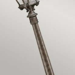 Wegeleuchte Tournai, Höhe 110 cm, Aluminium, Glas