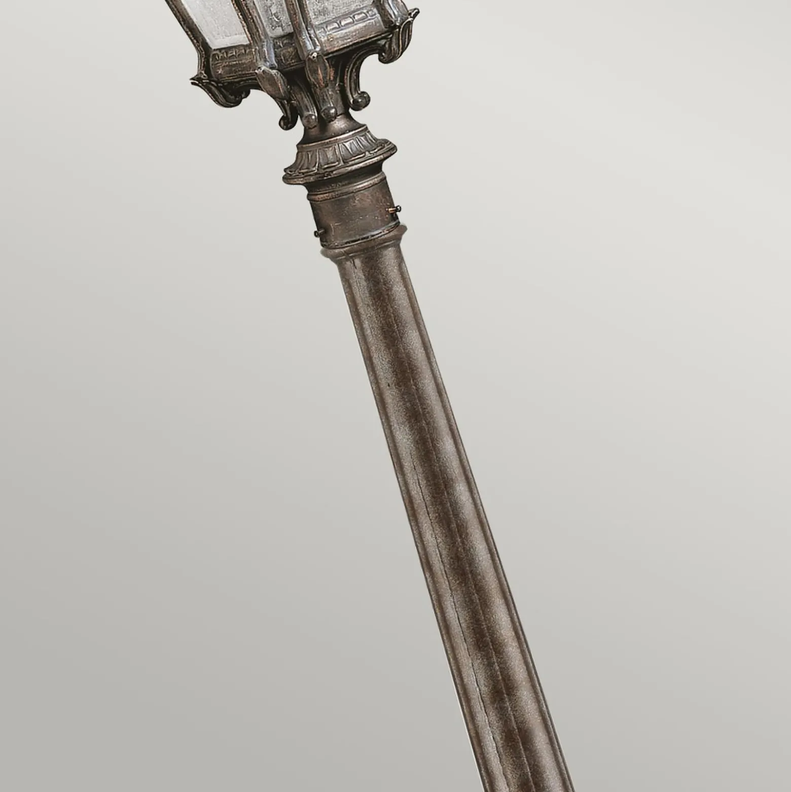 Wegeleuchte Tournai, Höhe 110 cm, Aluminium, Glas