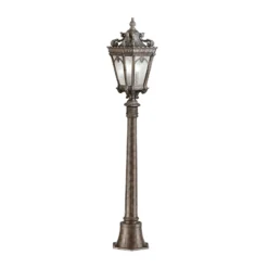 Wegeleuchte Tournai, Höhe 110 cm, Aluminium, Glas