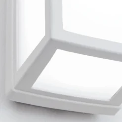 Weiße LED-Außenwandleuchte Bob aus Aluminium, IP54