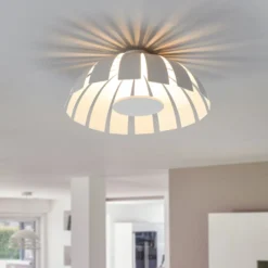 Weiße LED-Designer-Deckenleuchte Loto, 33 cm