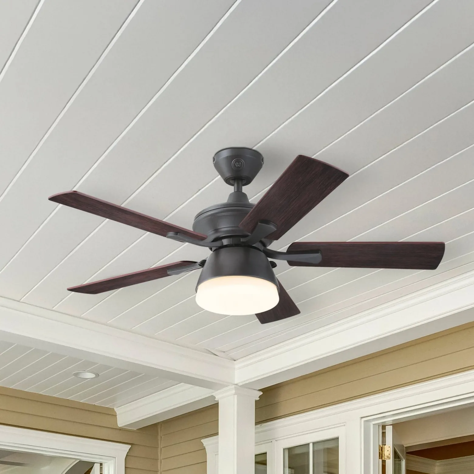 Westinghouse Deckenventilator, Licht, 7316240 walnuss leise