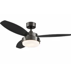 Westinghouse Deckenventilator mit Licht Alloy, schwarz leise