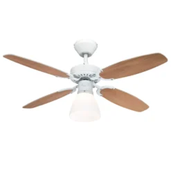 Westinghouse Deckenventilator mit Licht Capitol, weiß-buche