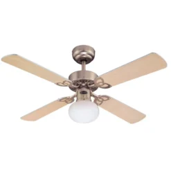 Westinghouse Deckenventilator mit Licht Vegas alu Holz leise