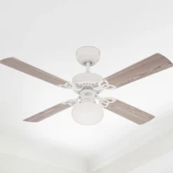 Westinghouse Deckenventilator Vegas, Licht weiß/kiefer leise