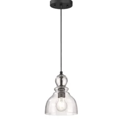 Westinghouse Hängeleuchte Fiona, bronzefarben geölt, Ø 18 cm