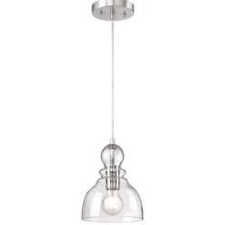 Westinghouse Hängeleuchte Fiona, nickel gebürstet, Ø 18 cm