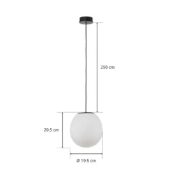 WEVER & DUCRÉ Dro 2.0 Pendel 19,5cm schwarz/weiß