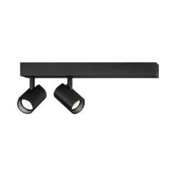 WEVER & DUCRÉ LED-Deckenstrahler Ceno schwarz 2.700 K 2-flg.