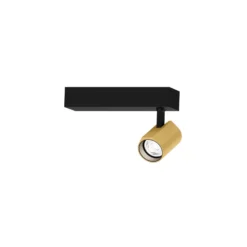 WEVER & DUCRÉ LED-Strahler Ceno schwarz/gold 2.700 K 1-flg.