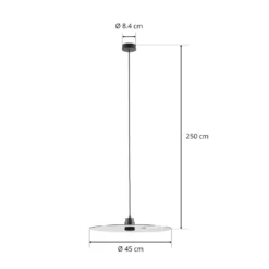 WEVER & DUCRÉ Mirro 2.0 Pendel 250cm schwarz/chrom