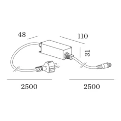 WEVER & DUCRÉ Plug & Play Treiber für GEO, 30W, 24 V, IP67
