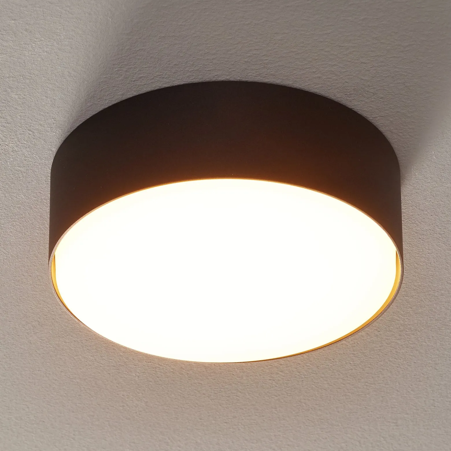 WEVER & DUCRÉ Roby IP44 Decke 2.700K 16 cm schwarz