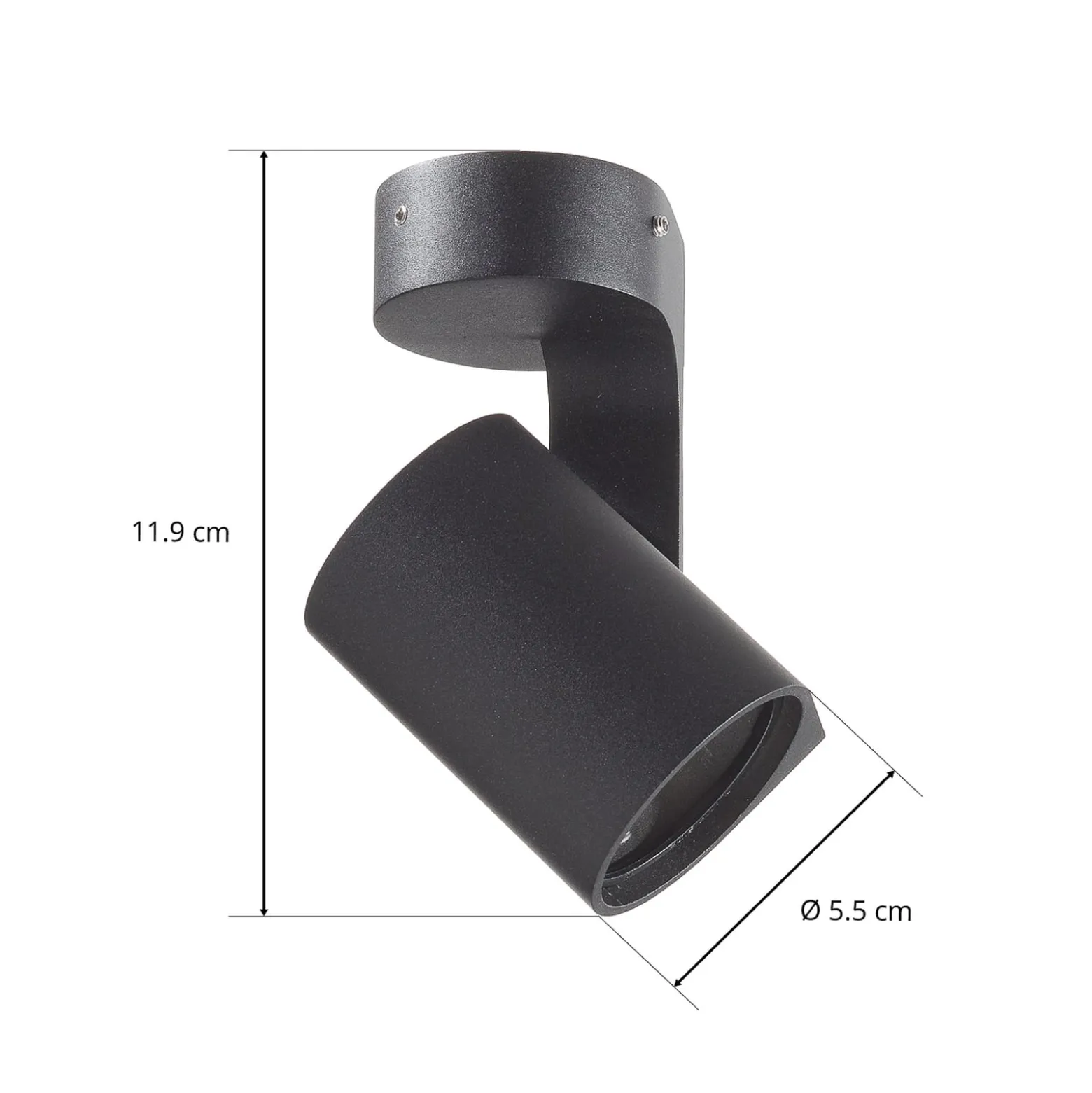 WEVER & DUCRÉ Sqube 1.0 PAR16 Deckenspot schwarz