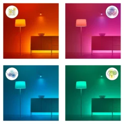 WiZ A60 LED-Lampe matt WiFi E27 8,5W RGBW