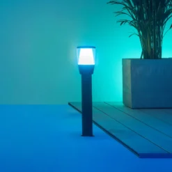 WiZ Elpas LED-Wegeleuchte schwarz RGBW Starter Set