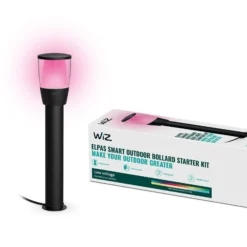 WiZ Elpas LED-Wegeleuchte schwarz RGBW Starter Set