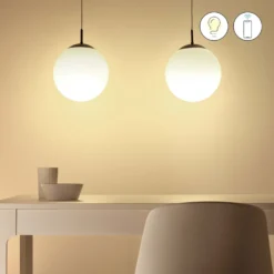 WiZ P45 LED-Lampe E27 4,9 W Tropfen satiniert RGBW