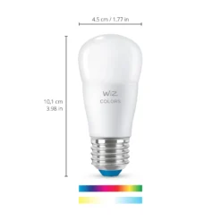 WiZ P45 LED-Lampe E27 4,9 W Tropfen satiniert RGBW