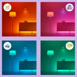 WiZ P45 LED-Lampe E27 4,9 W Tropfen satiniert RGBW
