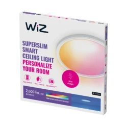 WiZ SuperSlim LED-Deckenleuchte RGBW Ø42cm weiß