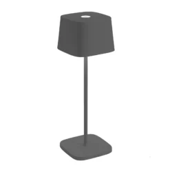 Zafferano Ofelia 3K Akku-Tischlampe IP65 grau