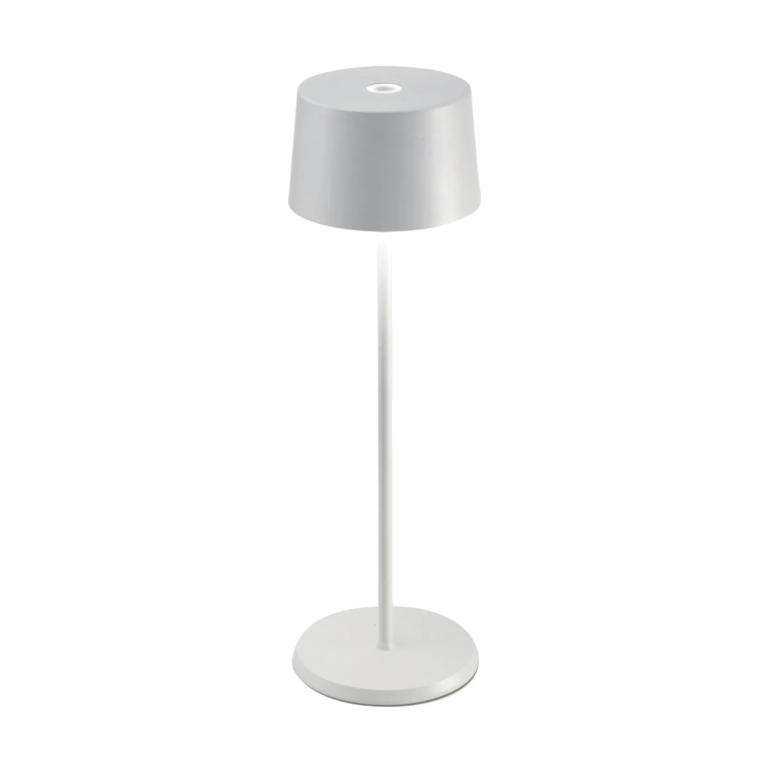 Zafferano Olivia 3K Akku-Tischlampe IP65 weiß