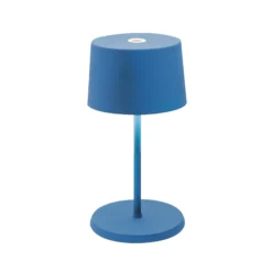 Zafferano Olivia mini 3K Akku-Tischlampe capriblau