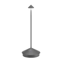 Zafferano Pina 3K LED-Akku-Tischlampe, dunkelgrau, IP54