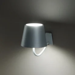 Zafferano Poldina Akku-Wandlampe, Haken, weiß