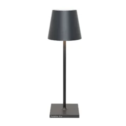 Zafferano Poldina L Desk Akku-Tischlampe IP54 grau