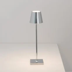 Zafferano Poldina micro Akkulampe innen chromglanz