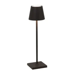 Zafferano Poldina micro Akkulampe, IP65 schwarz