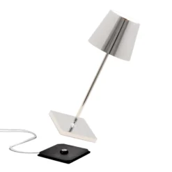Zafferano Poldina mini Akkulampe innen chrom glanz