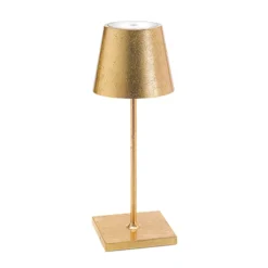 Zafferano Poldina mini Akku-Tischlampe innen gold